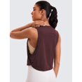 thumbnail image 3 of Musculosa CRZ YOGA de Algodón Pima sin Mangas Rojo Oscuro Talle L, 3 of 5