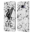 thumbnail image 1 of Head Case Designs Officially Licensed Liverpool Football Club Marble Black Liver Bird Leather Book Wallet Case Cover Compatible with Samsung Samsung Galaxy S8+ / S8 Plus, 1 of 1