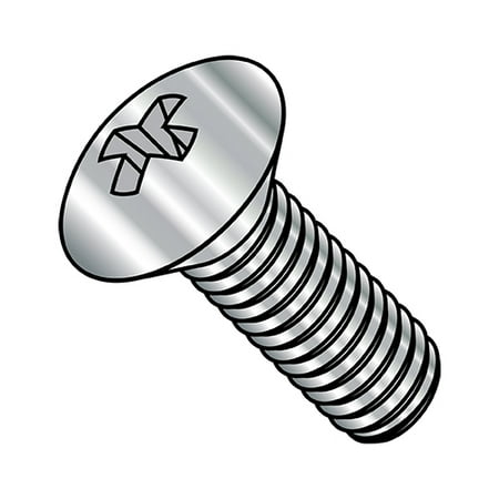 

6-32X1 1/4 Phillips Oval Machine Screw Fully Threaded 18 8 Stainless Steel (Pack Qty 4 000) BC-0620MPO188