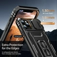thumbnail image 5 of for iPhone 11 Pro Case with Screen Protector,Sliding Camera Cover,-Grade Cover with  Stand Phone Case 5.8" Black, 5 of 12