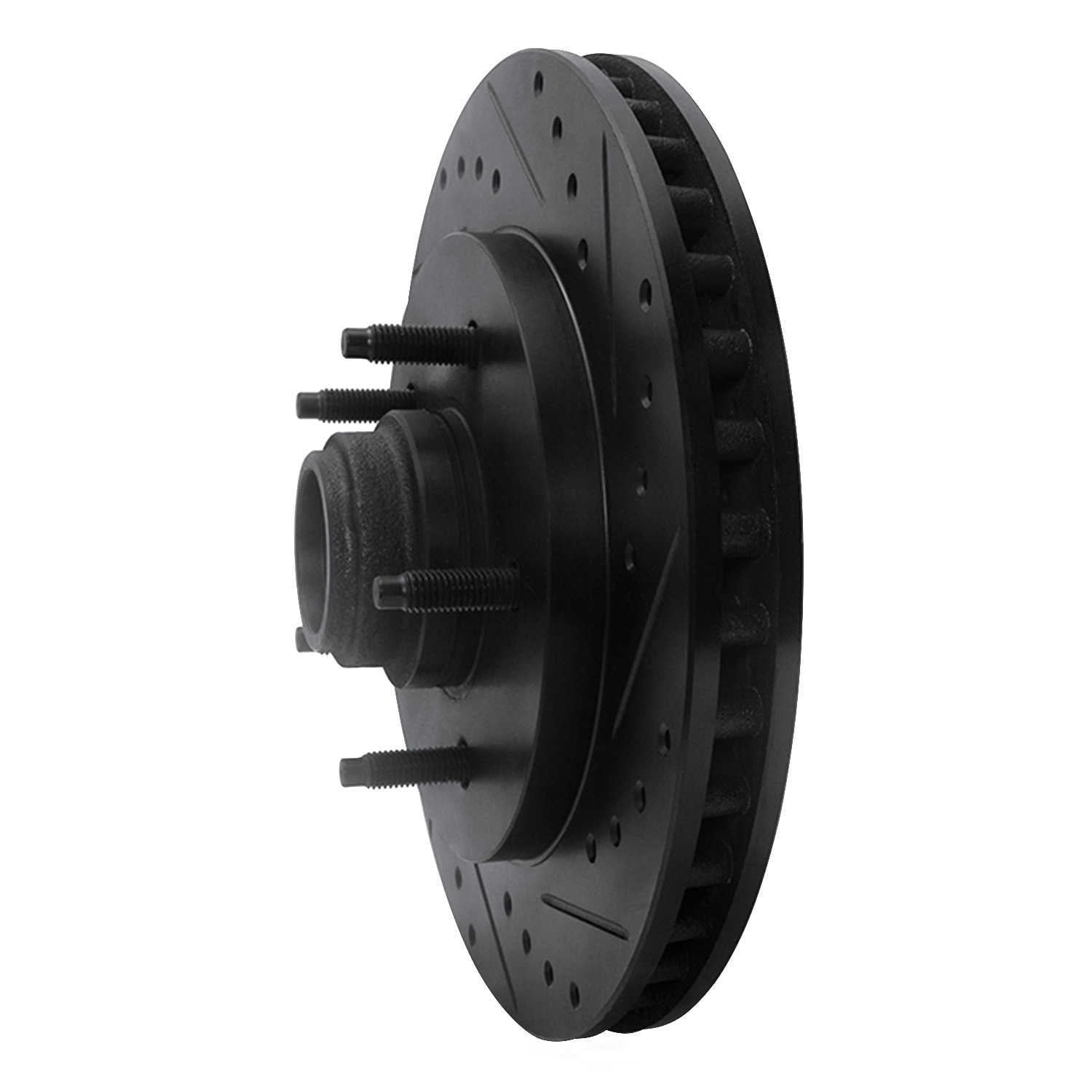 Dynamic Friction Company 633-54153R DFC Brake Rotor - Drilled And Slotted - Black