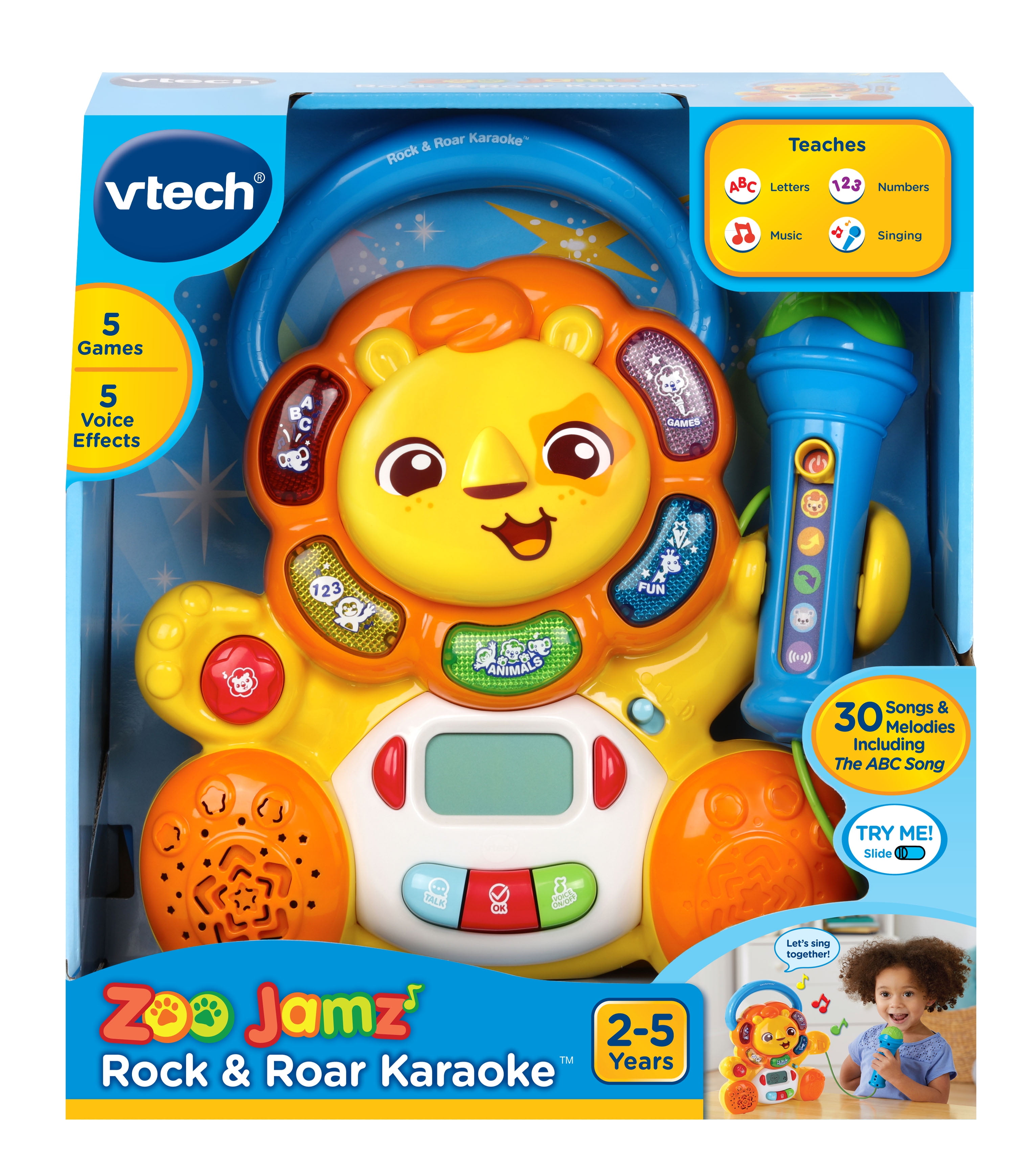 VTech Zoo Jamz Rock and Roar Karaoke Kids Karaoke Toy Machine in