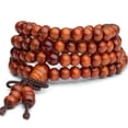 thumbnail image 1 of 6mm 108 Sándalo Buda Budista Meditación Oración Bead Mala Collar Pulsera, 1 of 4