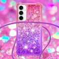 thumbnail image 4 of Funda para Samsung Galaxy A55 5G Brillantina Líquida Divertida Reluciente y con Cristales en Movimiento Cuerpo Cruzado con Cordón Ajustable, 4 of 5