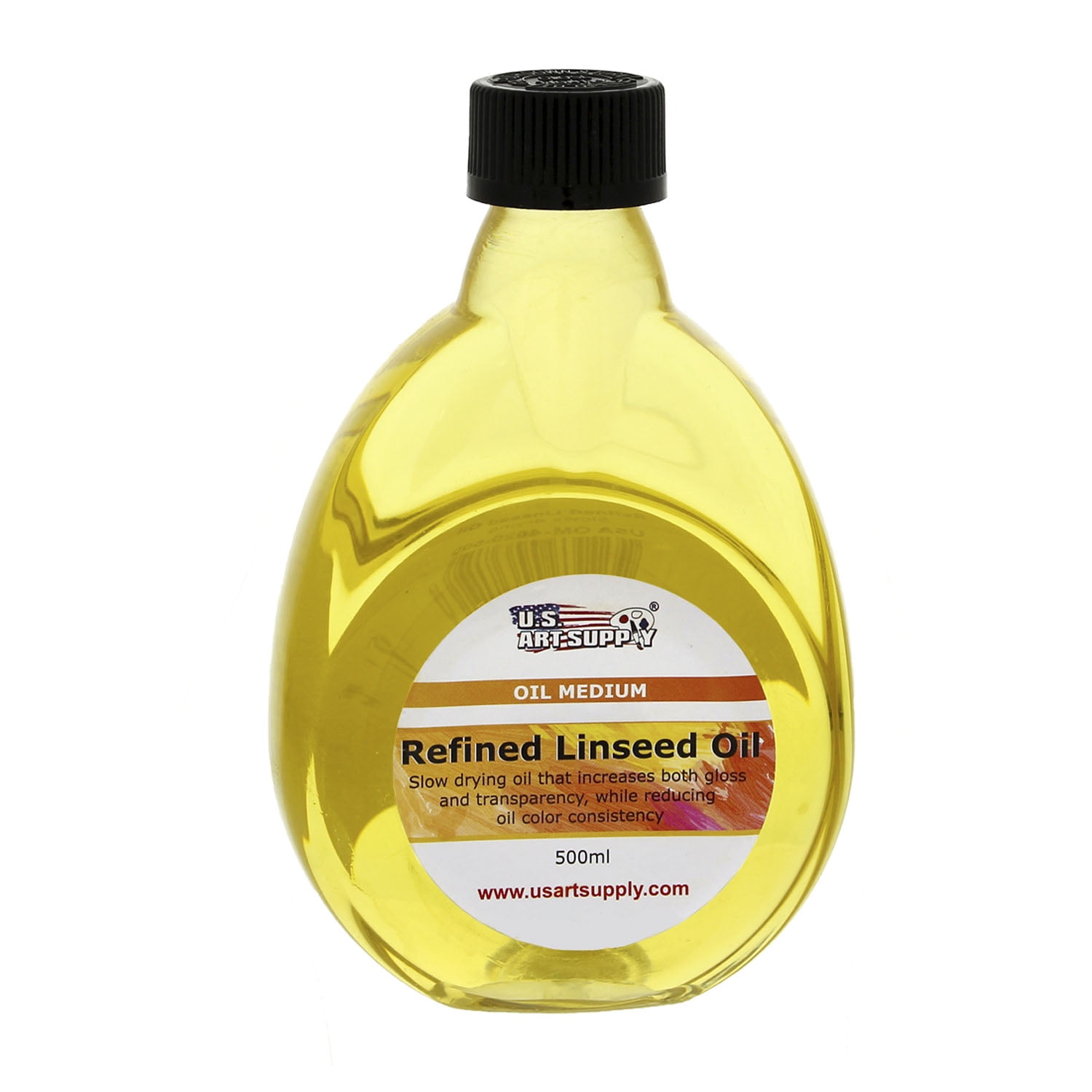 Refined Linseed Oil , 500ml / 16.9 Fluid Ounce Container