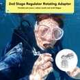 thumbnail image 4 of Second Stage Diving Regulator Adapter, Lightweight 110 Degree Precise Fit Diving Regulator Connector  for Underwater Silver, 4 of 7