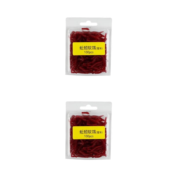 Greeniant Señuelos de pesca falsos de PVC, cebo simulado Artificial, aparejos portátiles, Kit de cebos, pescador profesional principiante, 100 100 piezas 2piezas