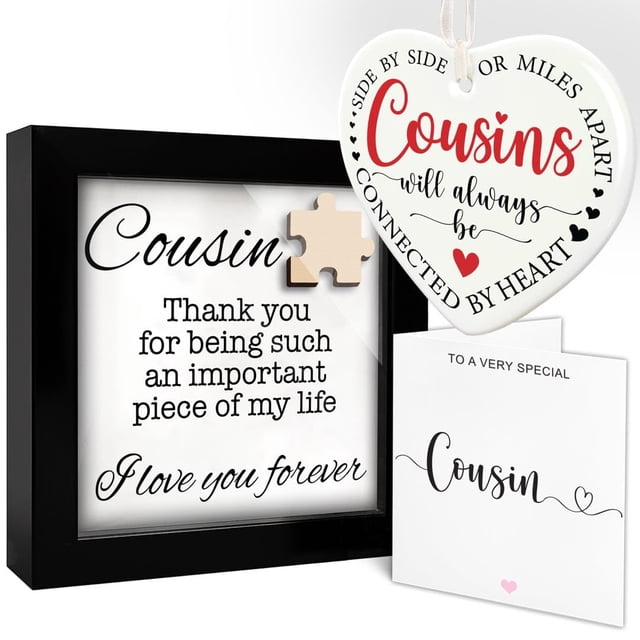 Set de regalo Vinacreations Cousin de señalización decorativa, 12 x 12 x 2 cm