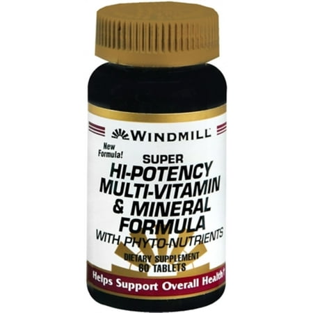 Windmill Super Hi-Potency Multi-Vitamin and Mineral Formula Tablets 60