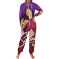 thumbnail image 2 of Selena Quintanilla Men's Hooded Jumpsuit - Zip Up One Piece Pajamas Soft Cozy Winter Warm Plush Loungewear, 2 of 8