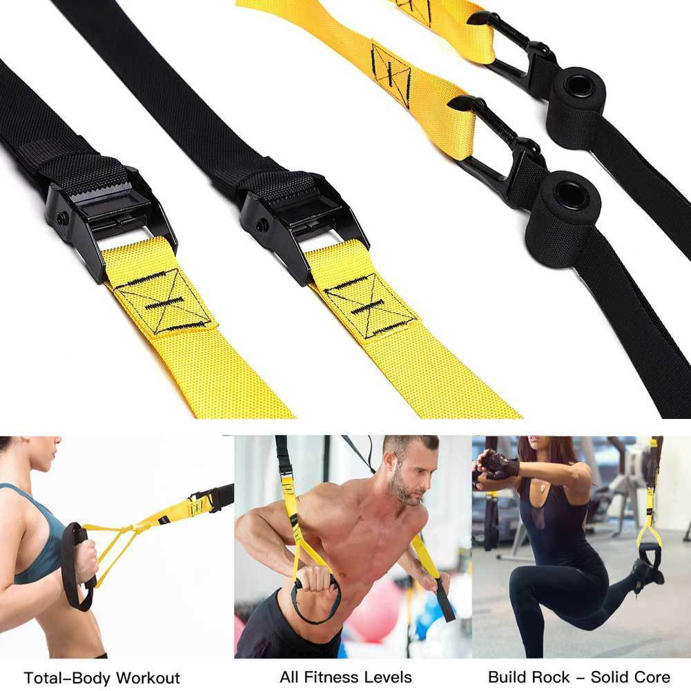 TRX Style Trainer Straps Pro Home Suspension Gym Body Resistance Bands Training