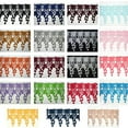 thumbnail image 2 of Altotux 4.5" 19 Colors Black Pastel Blue Burgundy Red Lilac Gold Turquoise Yellow Coral Pink Navy Gray Orange Champagne Dangling Embroidered Floral Venice Lace Trim Guipure By Yard (Light Blue), 2 of 2