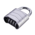 thumbnail image 4 of Candado de combinación de cuatro dígitos, caja de seguridad impermeable, candado de puerta, candado para el hogar, garaje, estuche para exteriores, , Plata, 4 of 8