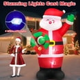 thumbnail image 2 of Navidad inflable Santa MICOCAH, 244 cm, LED, decoración exterior, 2 of 6
