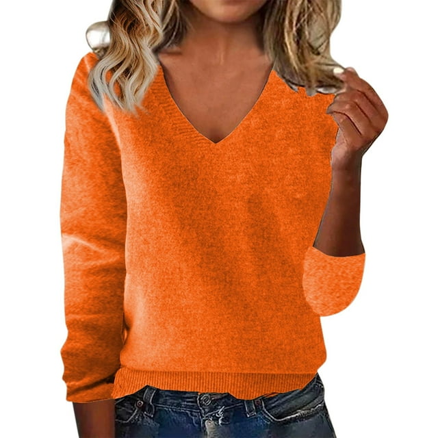 Women's Pullover Sweater European And American Solid Color Loose Ladies Sweater Spring And Autumn One Word Shoulder Exposed Shoulder Hood Sweater Features:, Women's Pullover Sweater XXXXL