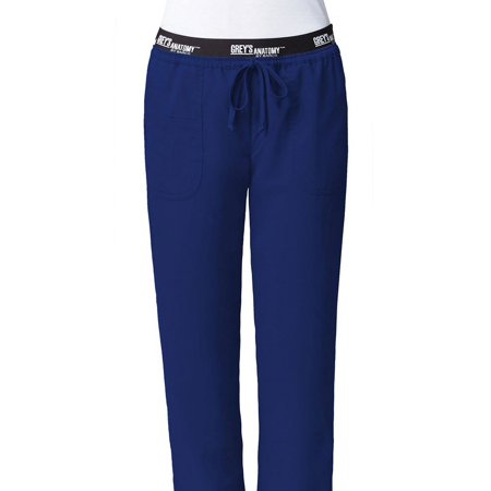 Grey's Anatomy Active 4275 Women's Drawstring Scrub Pant Indigo S Petite