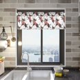thumbnail image 2 of Ryvnso Cute Dog Jumping and Star Window Valance Kitchen Farmhouse Rod Pocket Short Curtain 54x18 inch, 2 of 6