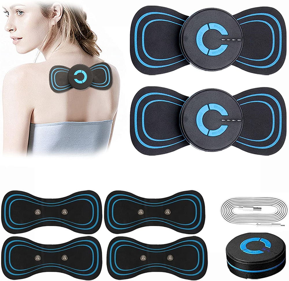 Neck Massager Lymphatic Drainage Massager Pad, Portable Mini Back