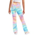 thumbnail image 6 of Utoimkio Toddler Girls High Waisted Yoga Leggings Athletic Workout Tights Tie Dye Print Leggings for Girls Size 2-13T, 6 of 9