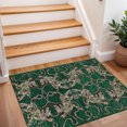 thumbnail image 3 of 2x3 Entryway Rug Bathroom Rugs for Front Door Bedroom Kitchen, Washable Vintage Print Carpet, Floor Mat with Non Slip Backing, 3 of 8