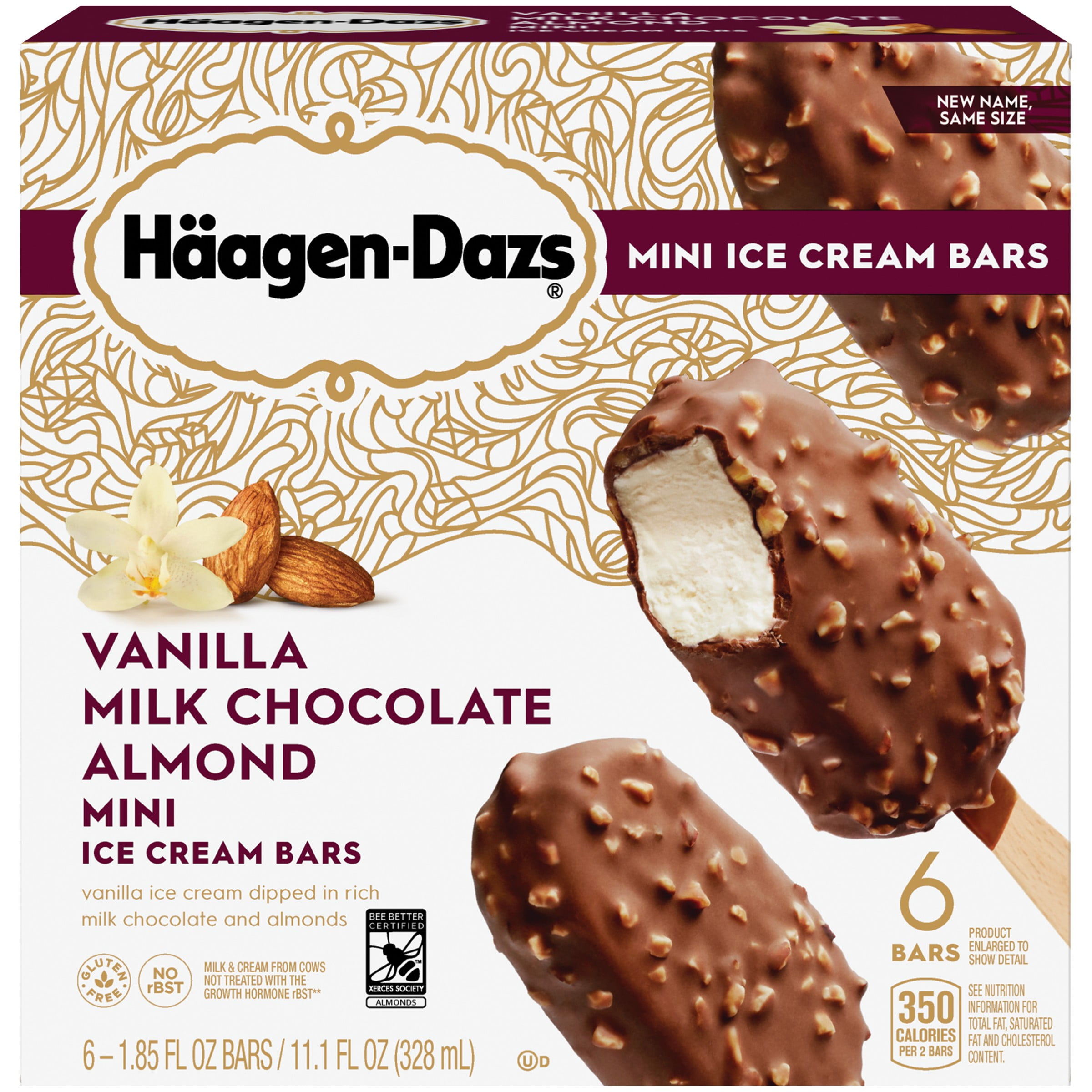 Haagen-Dazs Vanilla Milk Chocolate Almond Frozen Bars –  fl oz –  BrickSeek