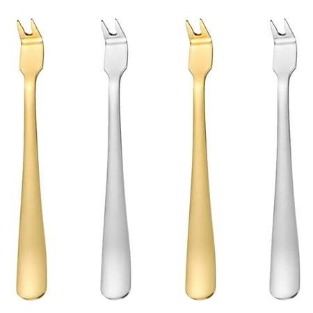 

1 Set 4Pcs Stainless Steel Meat Forks Barbecue Serving Forks (Assorted Color)