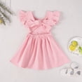 thumbnail image 3 of Vestido CM C&M WODRO rosa de algodón y lino para niños de 5 a 6 años, 3 of 7
