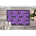 thumbnail image 2 of Tapis de Porte Halloween Chats Noirs sur Fond Violet, Tapis Intérieur Ou Extérieur, 2 of 4