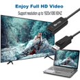 thumbnail image 2 of Ukyee Adaptador Displayport A Hdmi Paquete De 2 Cable Convertidor Dp A Hdmi Puerto Macho A Hembra 1080P Compatible Con Monitor De Pc Proyector Hdtv - Negro, 2 of 5