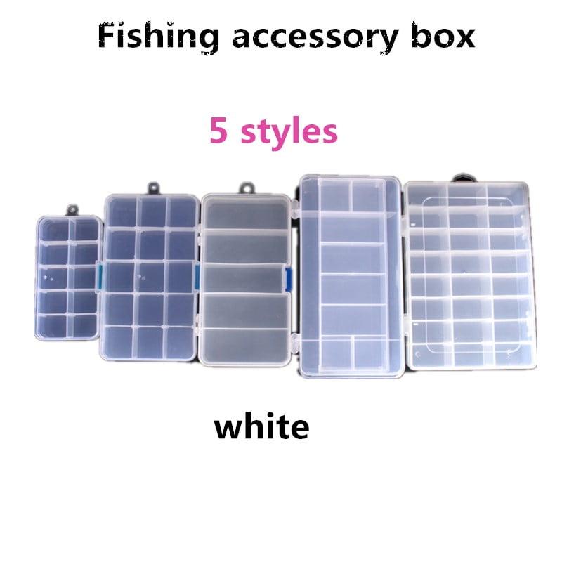 Details about   EE_ Lightweight Portable 5-24 Compartments Fishing Lure Storage Tackle Box Case 