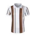 thumbnail image 5 of YFNNUP Men Casual Short Sleeve Button Dress Shirt Classic Stripe Shirts Cozy Golf Shirt Business Work Tee 2025, 5 of 8