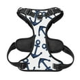 thumbnail image 5 of Lsque Navy Blue Anchor Dog Harness, No-Pull Pet Harness with 2 Leash Clips, Adjustable Soft Padded Dog Vest with Easy Control Handle for Large Dogs-Large, 5 of 9