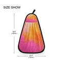 thumbnail image 6 of Hanging Hand Towels For Kitchen Bathroom Home Decor Lightweight Pink and Orange Dye Painting, 6 of 6