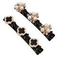 thumbnail image 4 of Terciopelo 4 para El Pelo Elegantes Flores Acrílico Con Tocado Mujer (estilo 6), 4 of 9