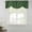 Green, variant on Black Burlap Texture Tie Up Valance Curtains for Windows, Kitchen Curtains Window Treatments, Farmhouse Vintage Black Short Window Shades Valances for Bedroom Bathroom Cafe 42"x12"