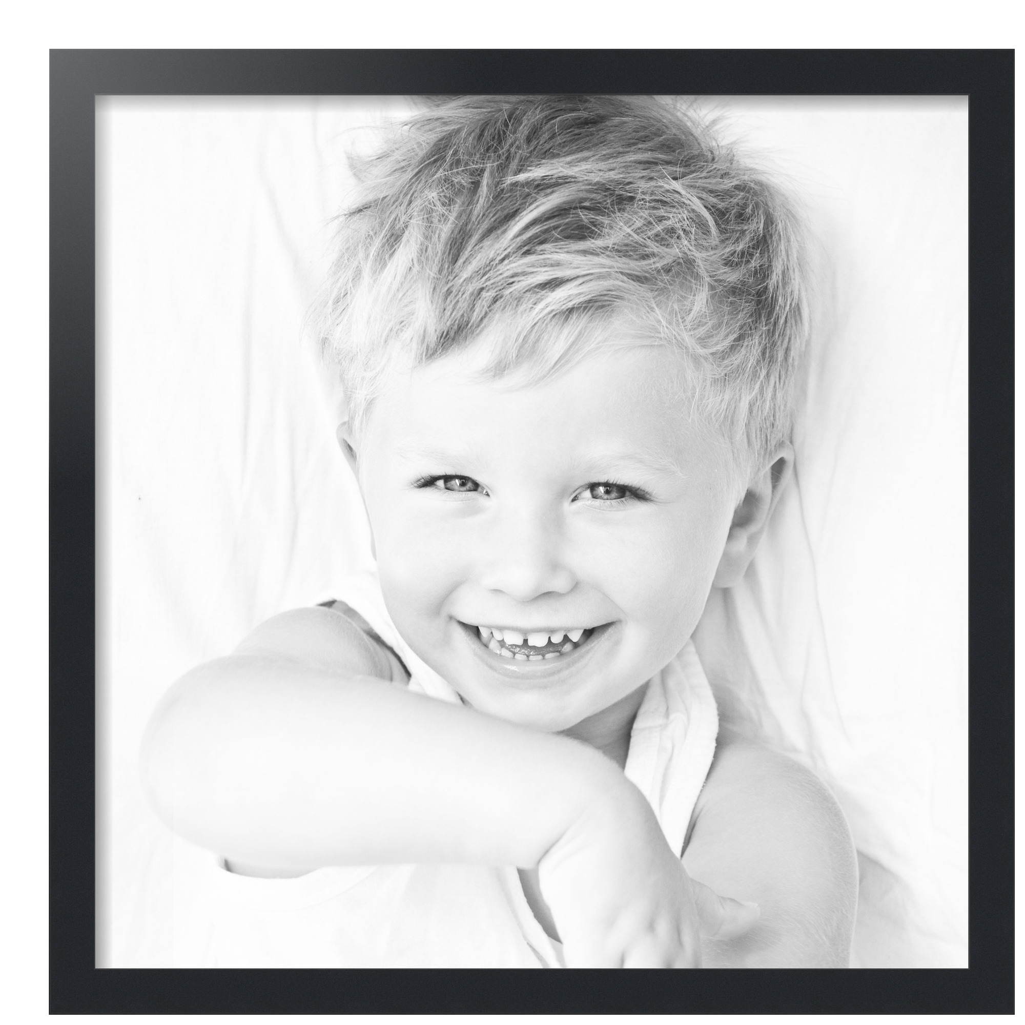 ArtToFrames 24" x 24" Black Picture Frame, 24x24 inch Black MDF Poster Frame (WOM-3943), 5 Pack