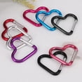 thumbnail image 4 of LJNYFDC Pinces à Mousqueton en Forme de Cœur Crochets Mousqueton 10 Pcs Pinces à Clipser Rapide Compact Forte Charge Porte-Clés Fournitures de Camping, 4 of 5