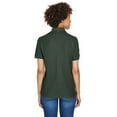 thumbnail image 2 of UltraClub 8541 Ladies Whisper Pique Polo Forest Green X-Small, 2 of 3