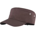 thumbnail image 2 of Fashion Men Solid Color Flat Peaked Cap Outdoor Sun Protection Baseball Hat, 2 of 7
