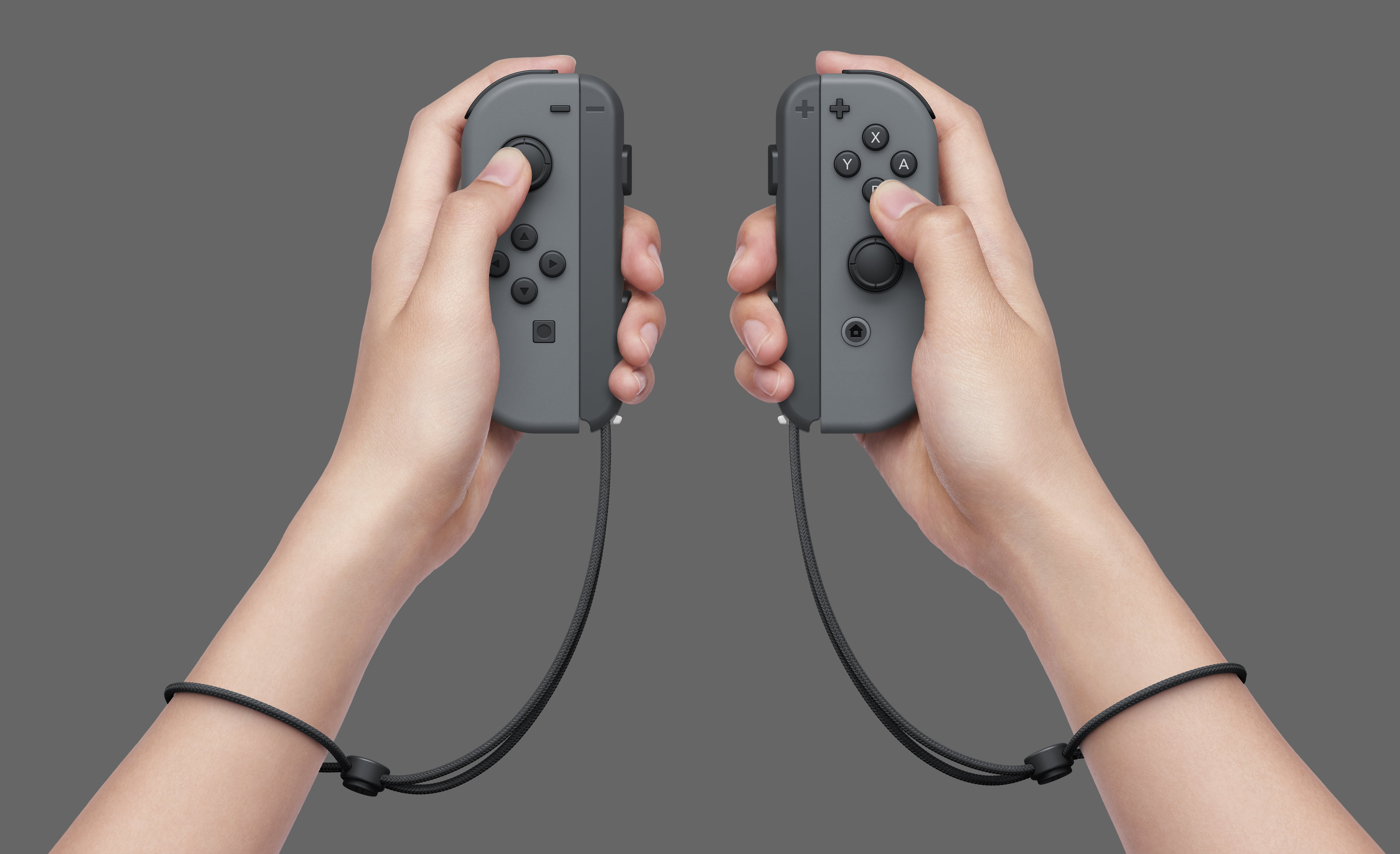 Nintendo Switch   Joy Con L/R   Gray Controllers Refurbished