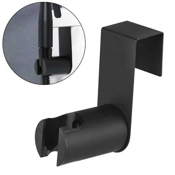 chengsi Black Hand Protable Toilet Bidet Sprayer Gun Shower Head Faucet Stainless Steel Bathroom Self Cleaning Water Hose Wall Holder