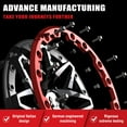thumbnail image 5 of Bullite Wheels BT-05 Rider UTV ATV SXS Beadlock Rims Gunmetal Gray and Red 14" | 4x137 | 5+2 Offset | Can-Am Maverick X3 Commander Renegade Outlander Defender (14"), 5 of 6
