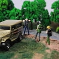 thumbnail image 4 of Resin 1:64 Scale Figure Diorama Street Hiker Character Figurine Backpacker Suit Miniature Puppet San, 4 of 5