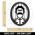 thumbnail image 2 of Vintage General Portrait Soldier Self-Inking Rubber Stamp Ink Stamper - Pink Ink - Medium 1 Inch, 2 of 7