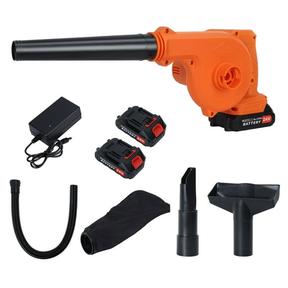 Yedigre Electric Leaf Blower Cordless, Electric Leaf Blower for Lawn Care, Battery Powered Leaf Blower for Snow Blowing (2 Batteries & 1 Charger Included)