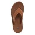 thumbnail image 4 of Floopi Flip Flops for Men Texture Soft EVA Footbed Men Beach Sandals With Soft Webbing Toe Post Comfort Fit Sandals with Indoor & Outdoor Anti Skid Soles, Color Brown, Size 7, 4 of 9