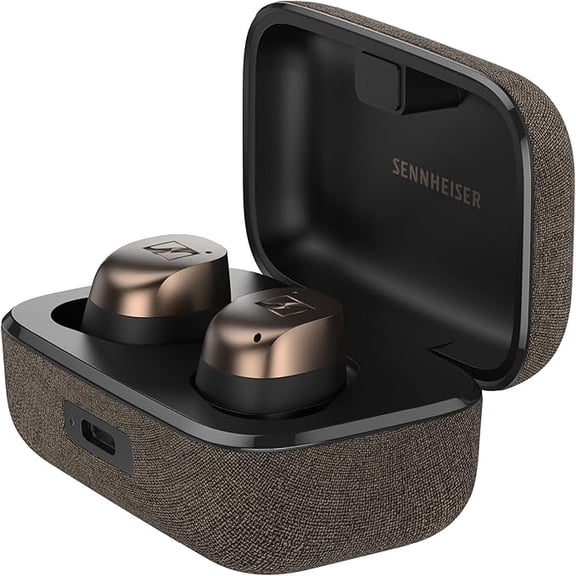 Pre-Owned Sennheiser MOMENTUM True Wireless 4 Smart Earbuds with Bluetooth 5.4, Crystal-Clear Sound, Comfortable Design, 30-Hour Battery Life, Adaptive ANC, LE Audio and Auracast - Black Copper
