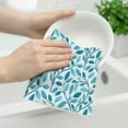 thumbnail image 4 of Green Leaves Kitchen Towels Decorative Set 2, Cute Botanic Hand Towels Tea Towels, Soft Absorbent Dish Towels for Kitchen Baking Farmhouse Bathroom Spring Summer Kitchen Decor, 4 of 6
