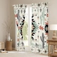 thumbnail image 3 of Homewish Mandala Aztec Adult Curtains Pack of 2 (42x84 Each), Tribal Western Cactus Curtains Blackout, Hippie Triangle Abstract Bedroom Curtains, Living Room Curtains Decor, 3 of 6