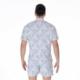 thumbnail image 2 of Rooster Plaid Pattern Short Sleeve Men'S Rompers, Checkered Caro Plaid Tartan Casual Summer Jumpsuits Outfit, 2 of 4